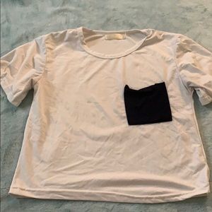 Cropped Pocket Tee